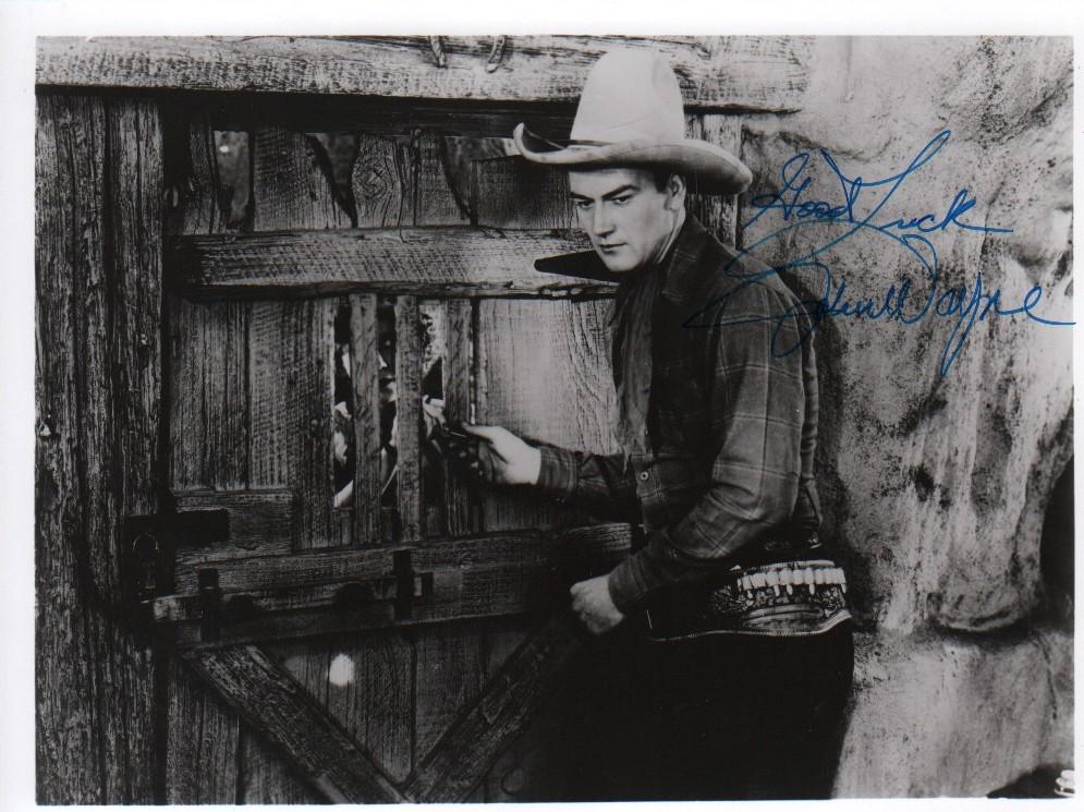 John Wayne vintage western signed 8x10 photograph (1 of 1)