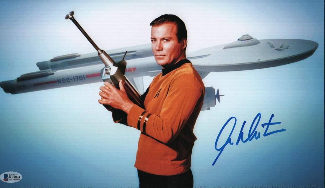William Shatner Capt Kirk Beckett signed 11x14 (1 of 1)