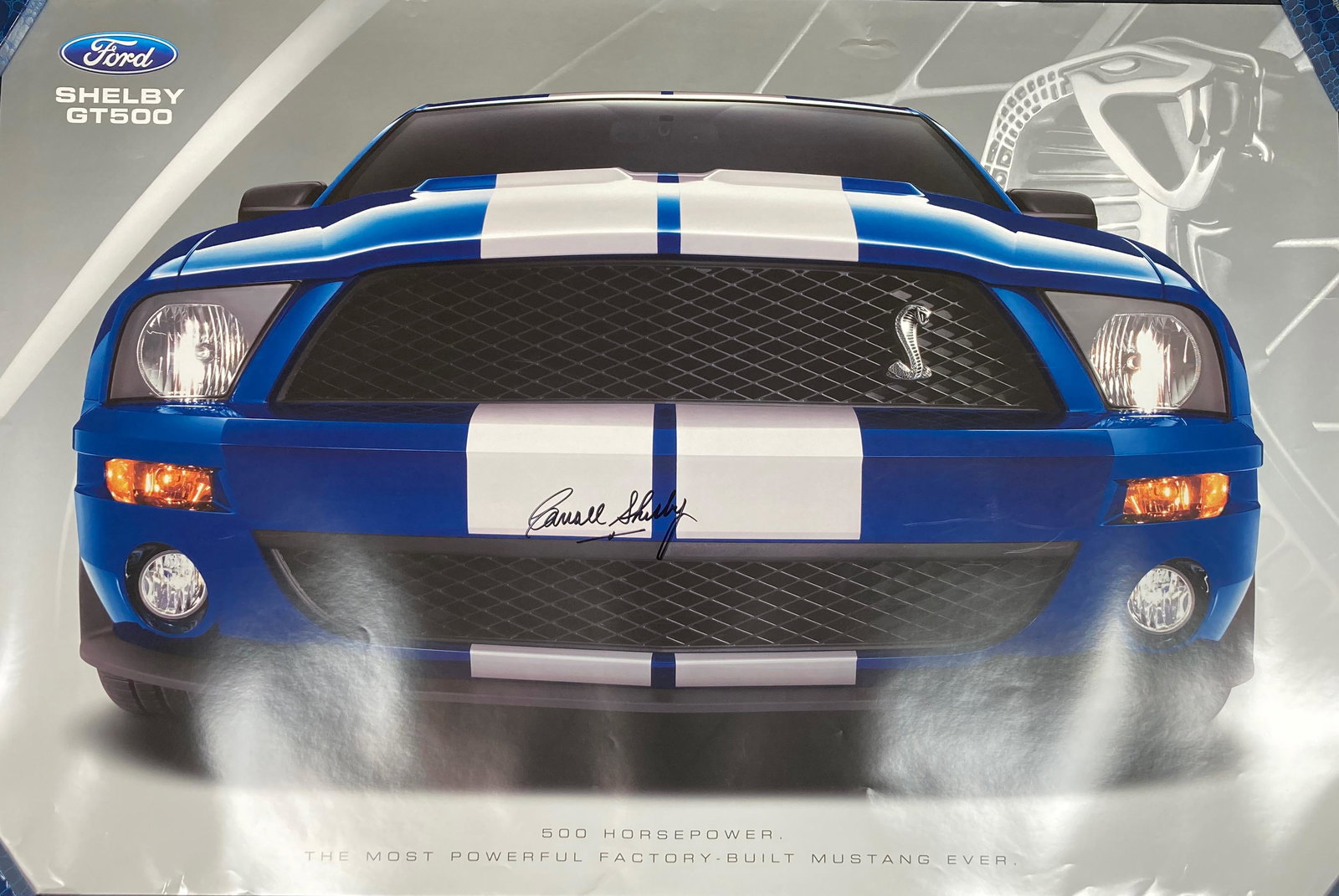 Carroll Shelby MUSTANG Dealer poster (1 of 1)