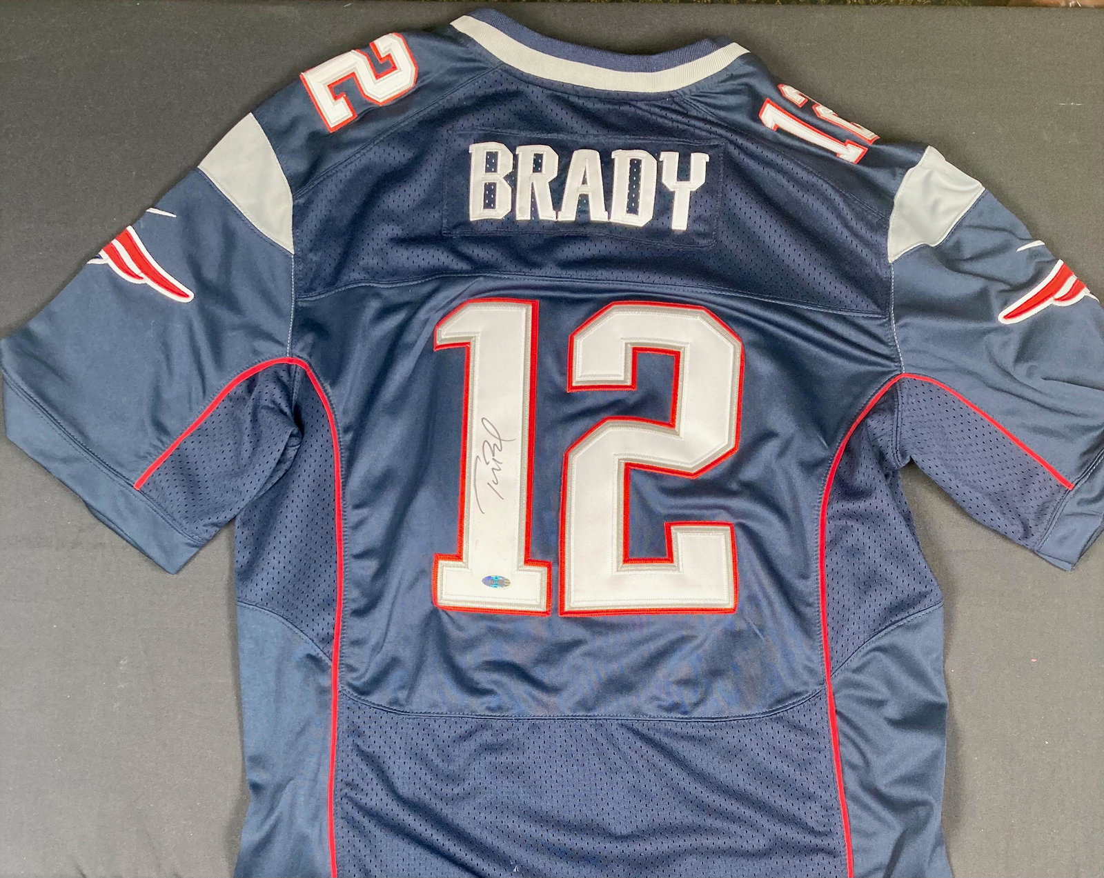 Tom Brady Patriots Blue jersey signed STEINER (1 of 1)
