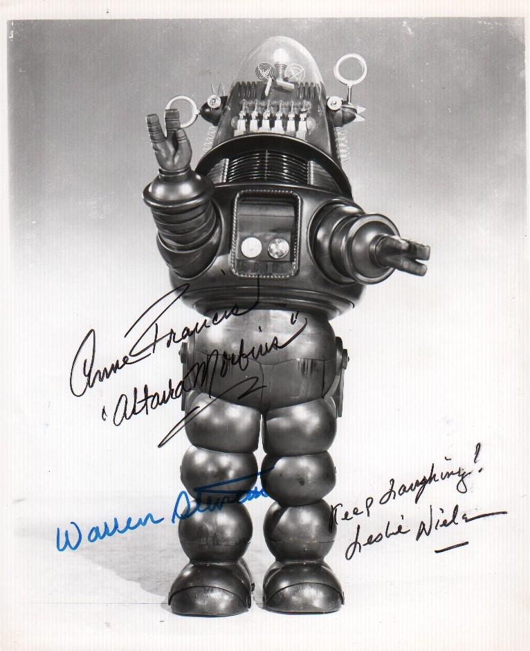 Forbidden Planet cast signed Robby the Robot photograph (1 of 1)