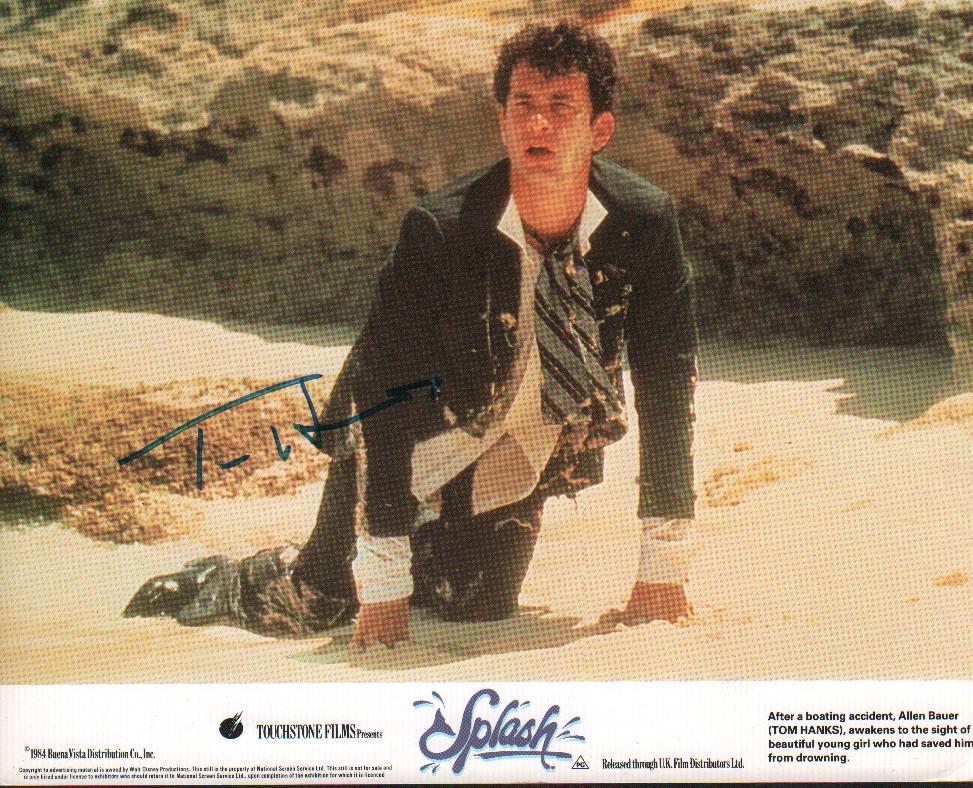 Tom Hanks Splash signed lobby still (1 of 1)