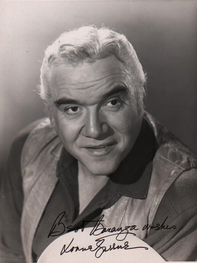Lorne Greene Bonanza signed photograph (1 of 1)
