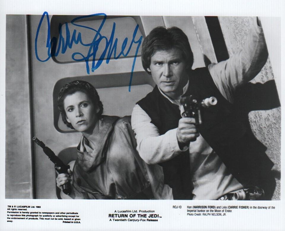 Carrie Fisher Star Wars signed photograph (1 of 1)