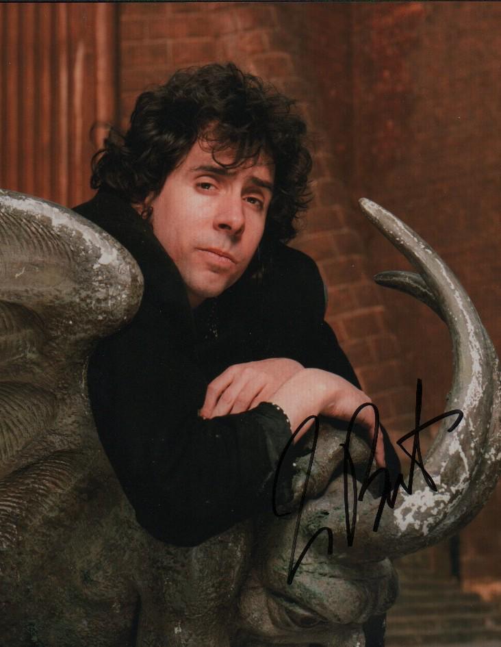 Tim Burton signed photograph (1 of 1)