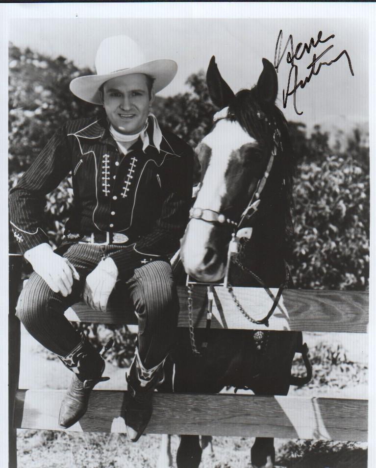 Gene Autry singing cowboy signed photograph (1 of 1)