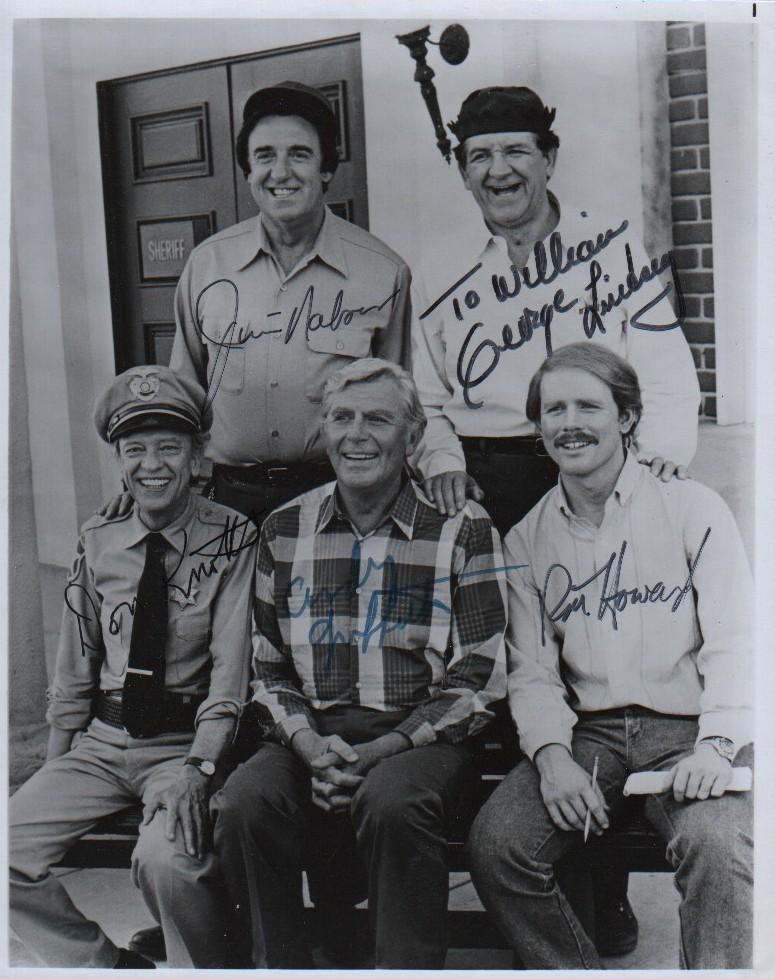Andy Griffth Show cast signed photograph (1 of 1)