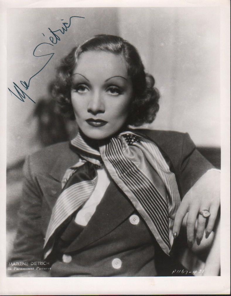 Marlene Dietrich signed photograph (1 of 1)
