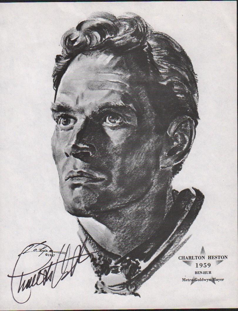 Charlton Heston Volpe Print signed (1 of 1)
