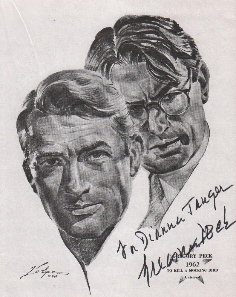 Gregory Peck Volpe print signed (1 of 1)