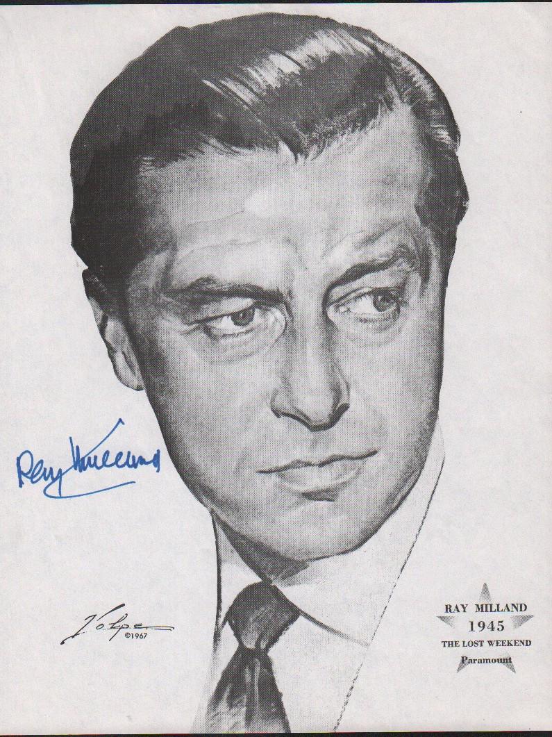 Ray Milland Volpe print signed (1 of 1)