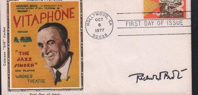 Richard Burton FDC signed: A First Day Cover signed by AA wnning actor Richard Burton with COA