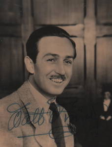 Walt Disney signed photograph