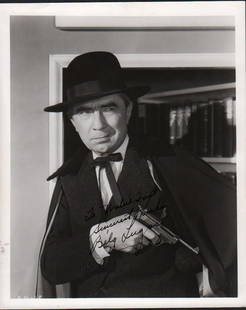 Bela Lugosi signed photograph: A vintage signed 8x10 from an unidentified film by the Dracula star signed in fountain pen ink with COA