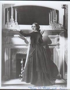 Olivia DeHavilland Gone with the Wind signed photograph: She has added Melanie her characters name in GWTW as well as signing this wonderful 8x10 with COA