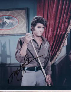 Michael Landon Bonanza signed photograph: A color Little Joe sgned 8x10 from Boananza by the star with COA