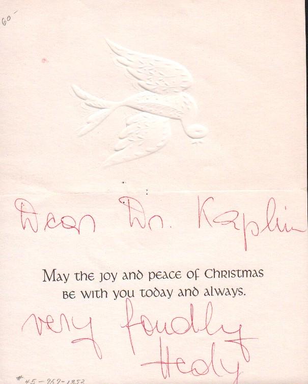 Hedy Lamarr card with handwritten note signed Hedy (1 of 1)