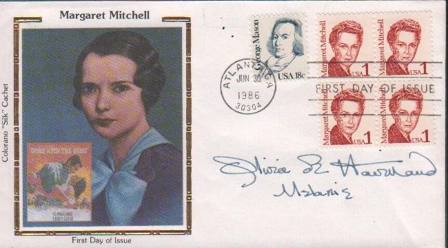 Olivia DeHavilland GWTW FDC adding Melanie (1 of 1)