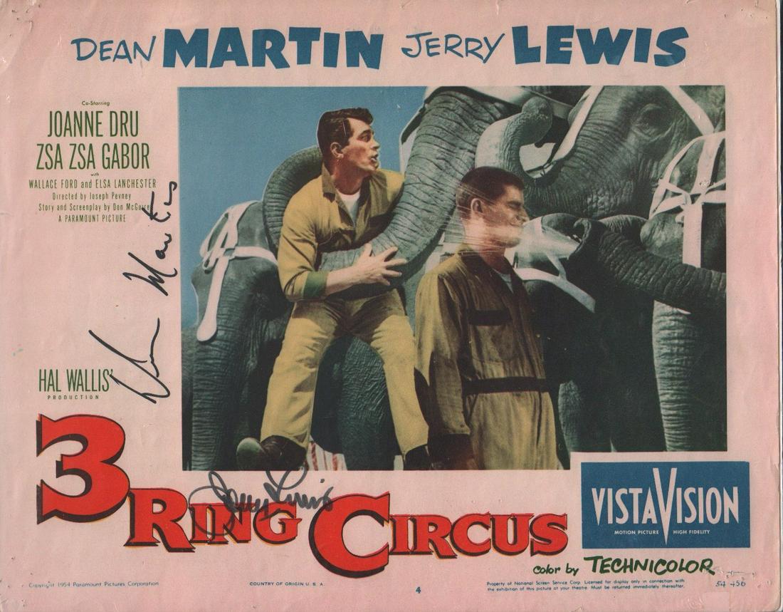 Martin and Lewis Three Ring Circus original lobby card (1 of 1)