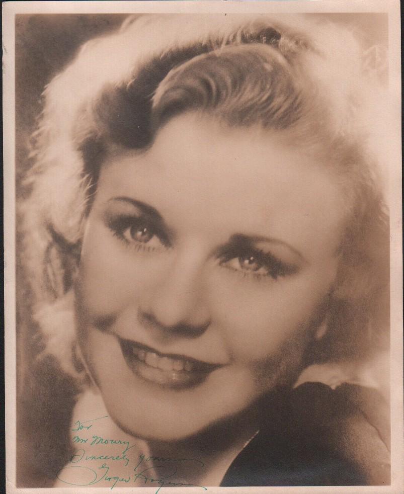 Ginger Rogers signed photograph (1 of 1)