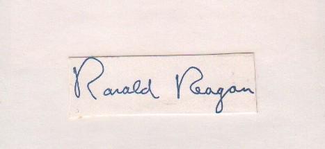Ronald Reagan US President Signature (1 of 1)