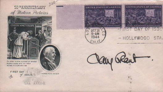 Cary Grant FDC signed