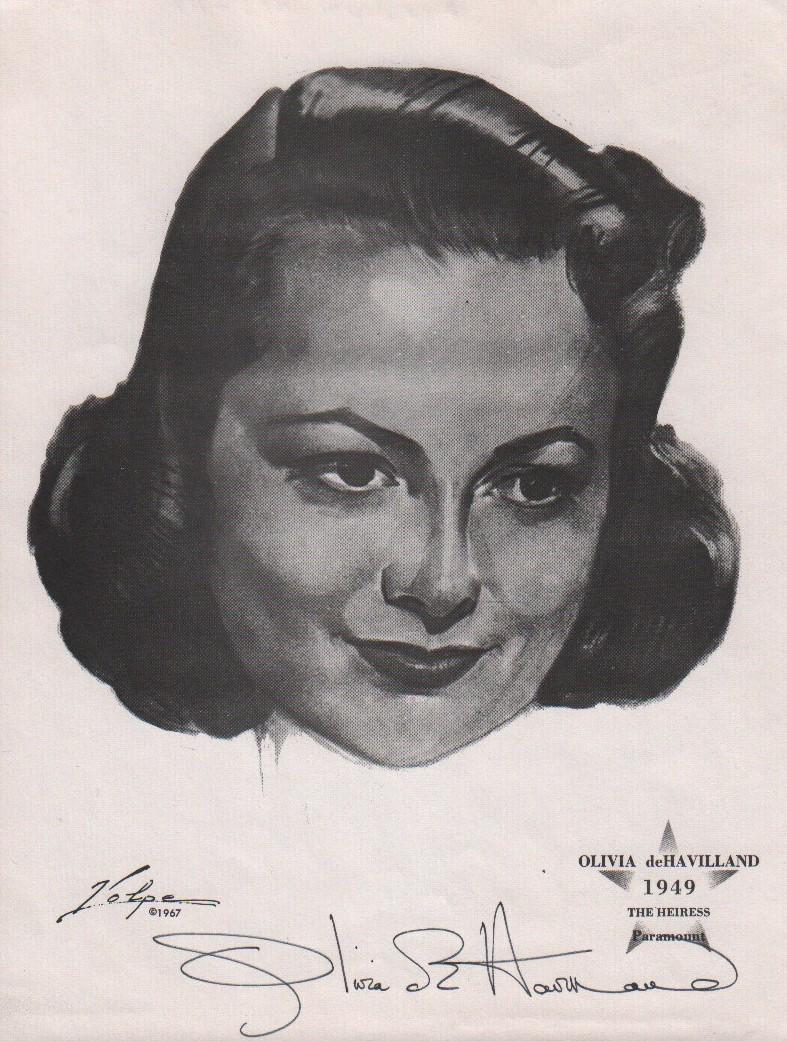 Olivia DeHavilland Volpe print signed (1 of 1)