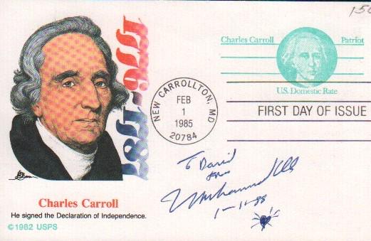 Muhammad Ali FDC with sketch signed (1 of 1)