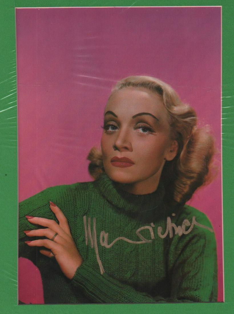 Marlene Dietrich signed photograph (1 of 1)