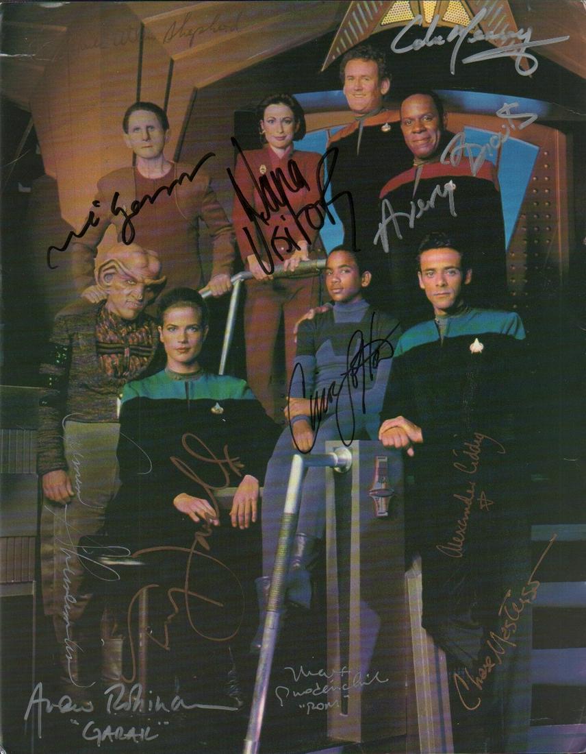 Star Trek Deep Space Nine cast signed photograph (1 of 1)