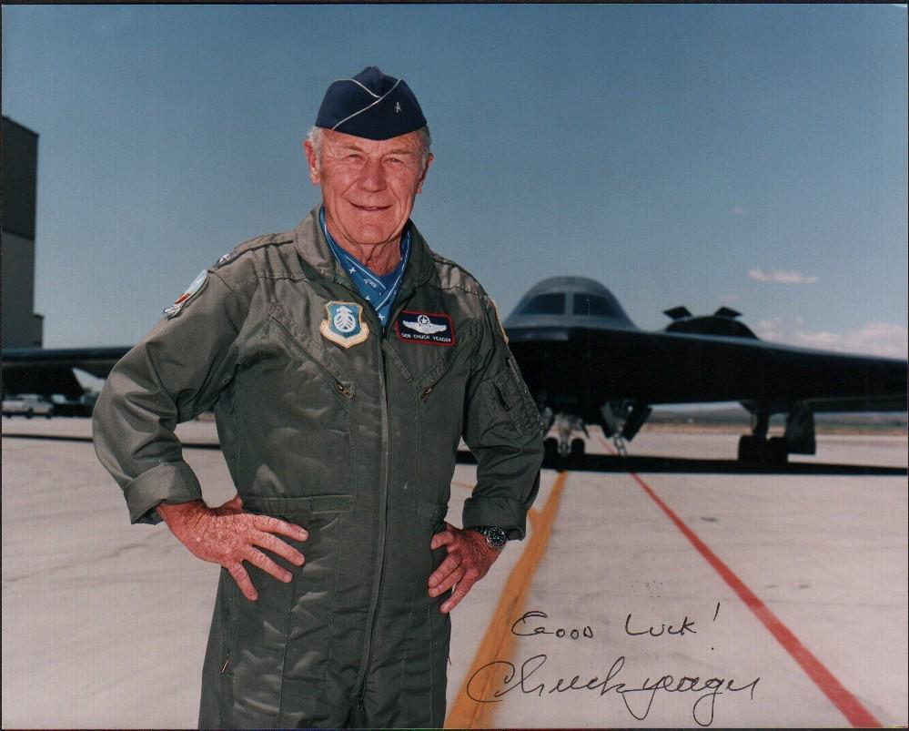 Chuck Yeager signed photograph (1 of 1)