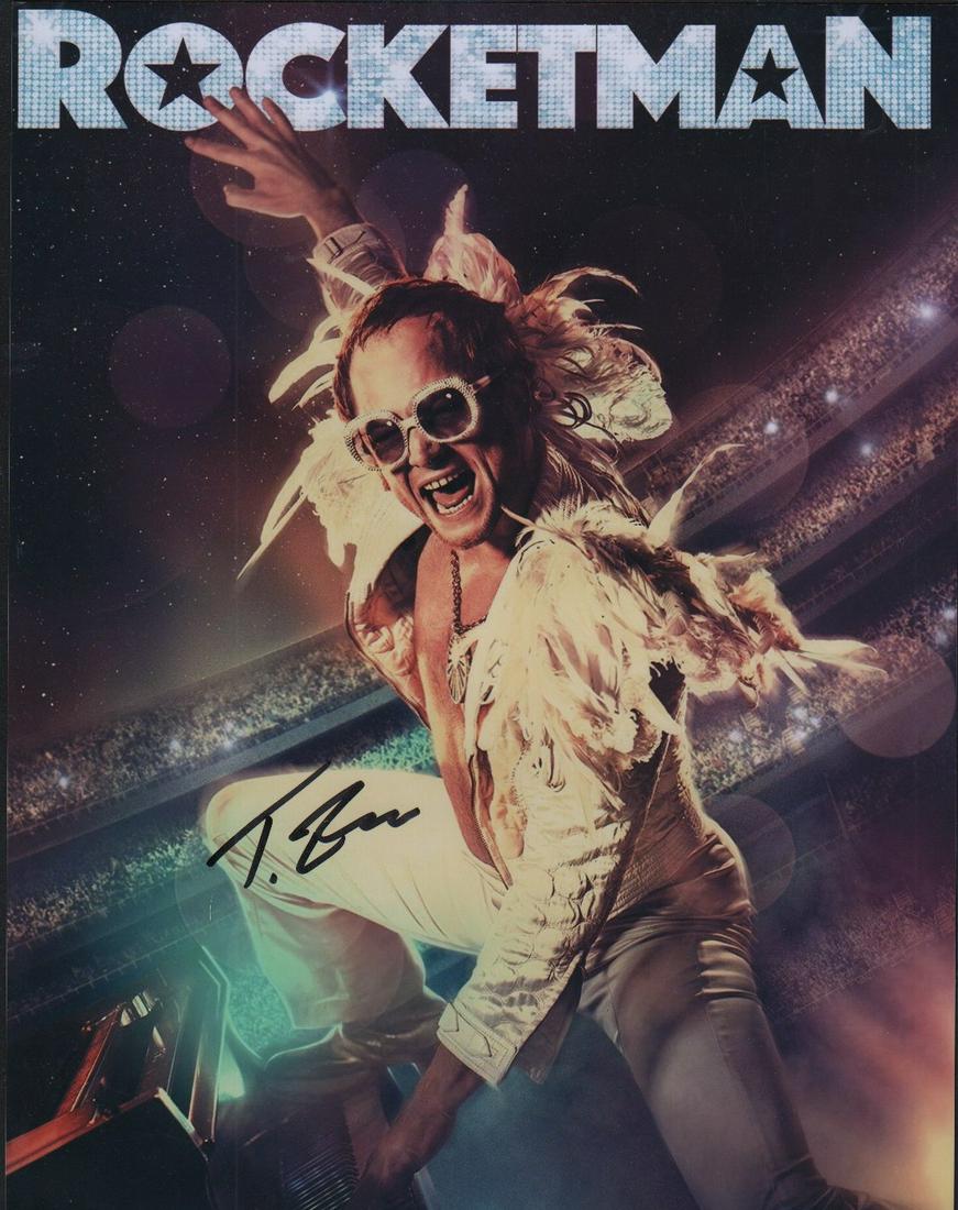 Taron Egerton Rocketman Elton John signed photograph (1 of 1)