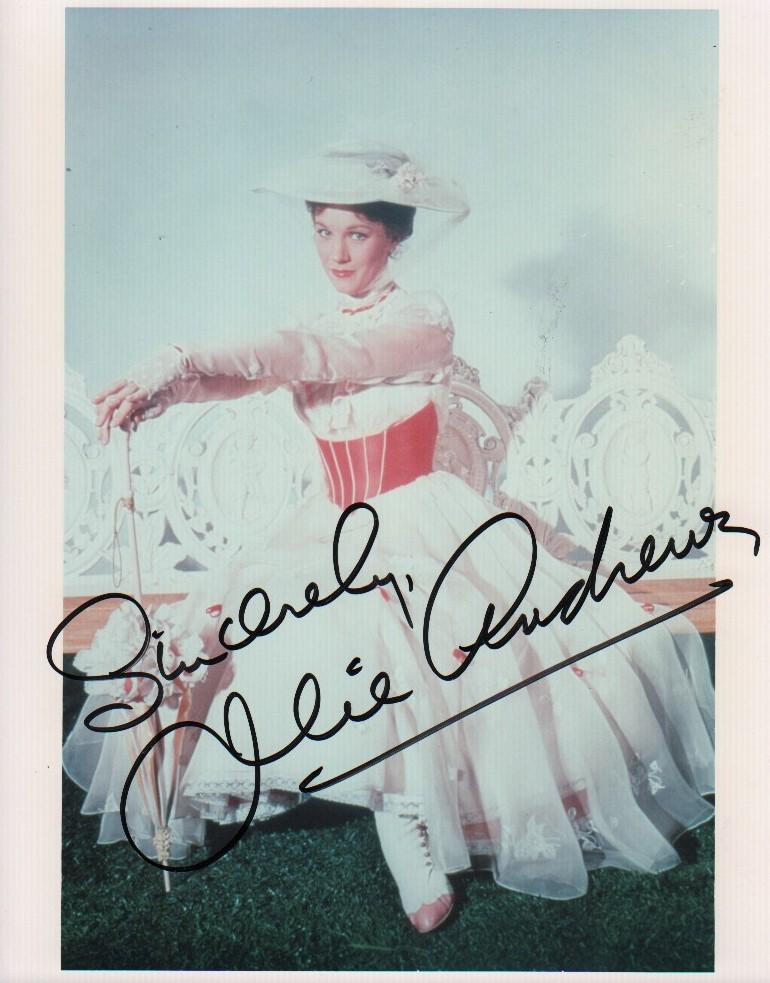 Julie Andrews Mary Poppins color signed photograph (1 of 1)