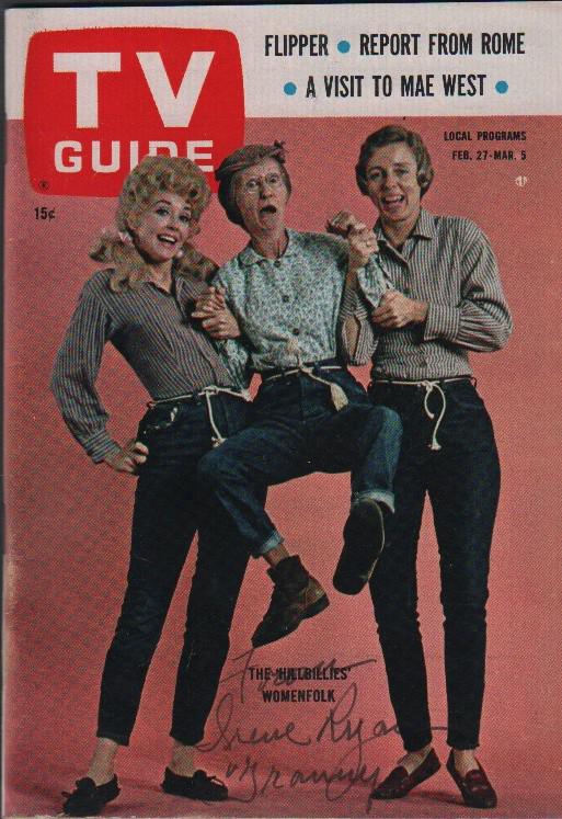 Granny Beverly Hillbillies signed TV Guide (1 of 1)