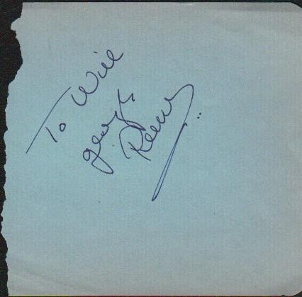 George Reeves signature rare (1 of 1)