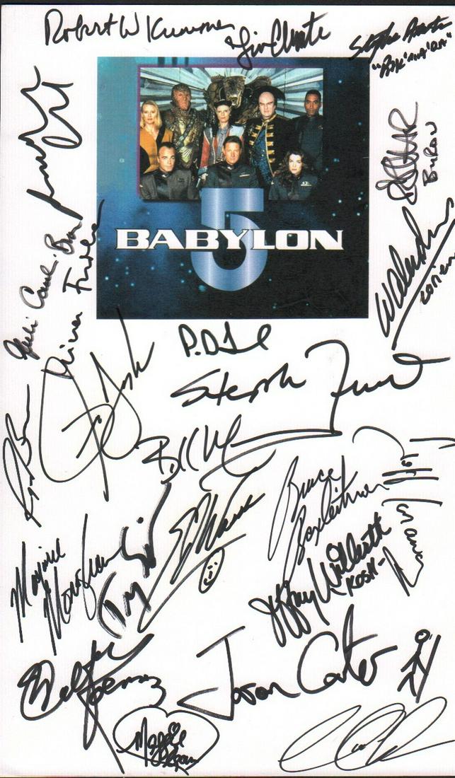 Babylon 5 cast signed piece (1 of 1)