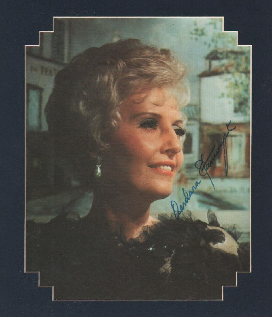 Barbara Stanwyck vintage color signed 9x12 (1 of 1)