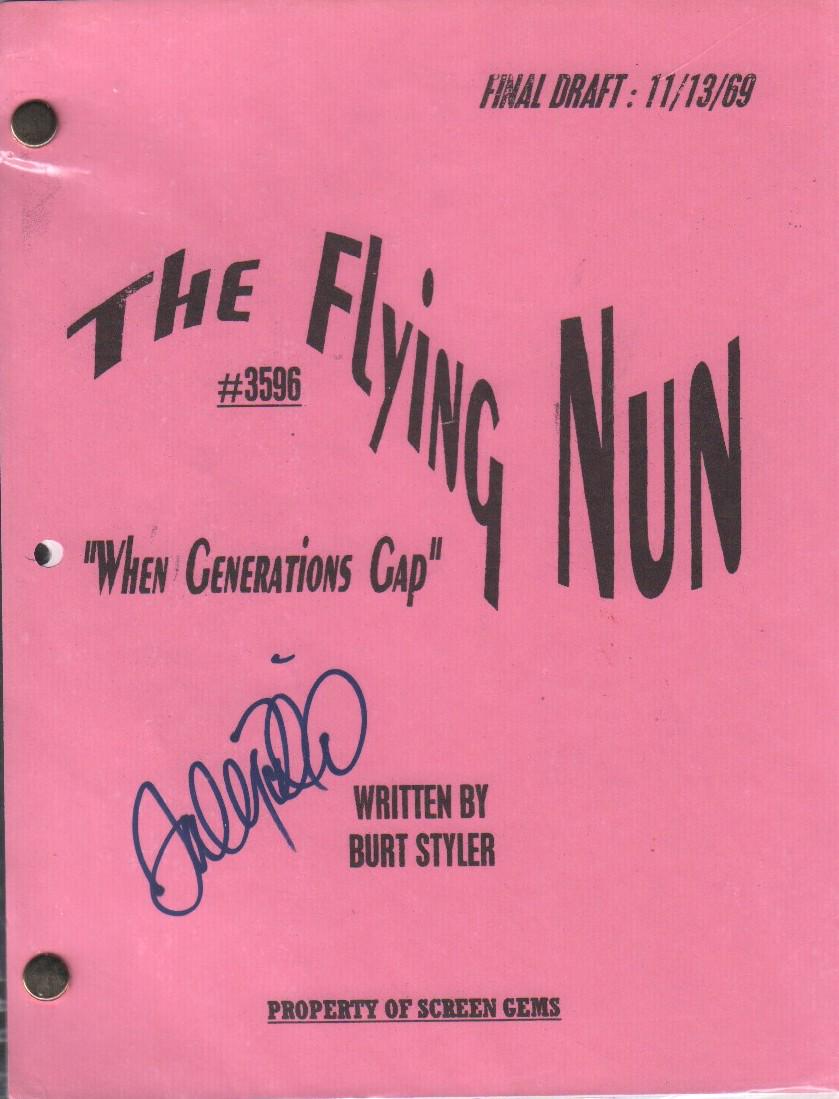 The Flying Nun script signed (1 of 1)