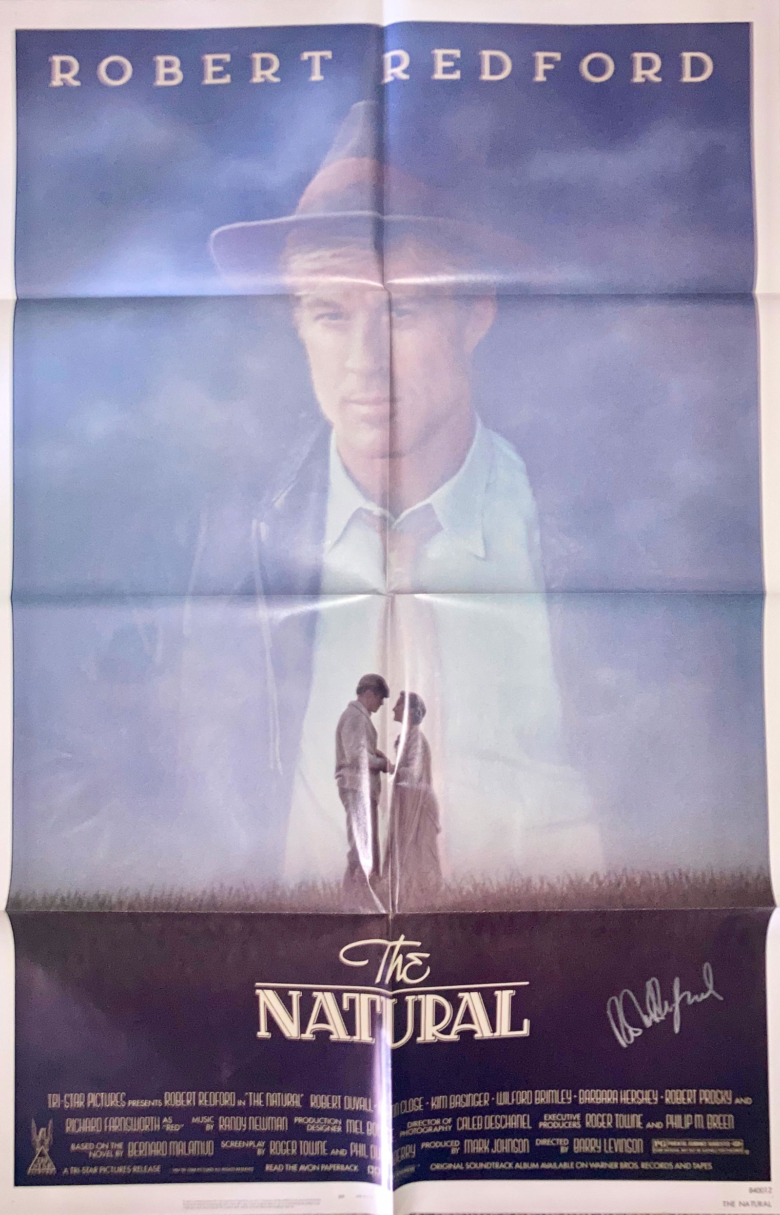 The Natural movie poster signed (1 of 1)
