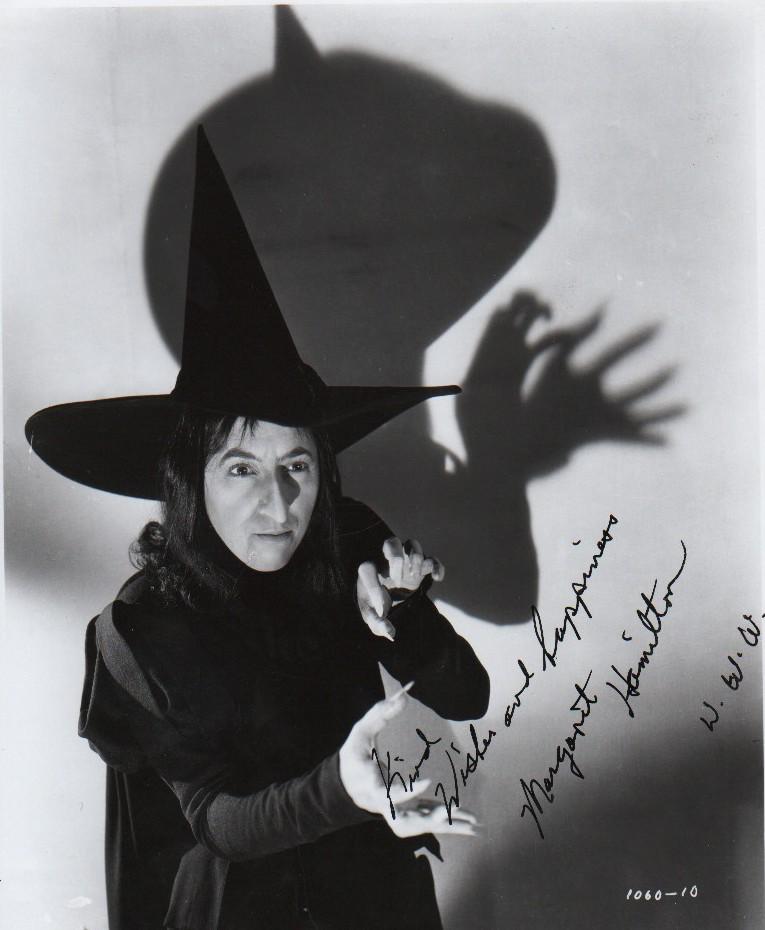 Margaret Hamilto Wicked Witch of Oz signed photograph (1 of 1)