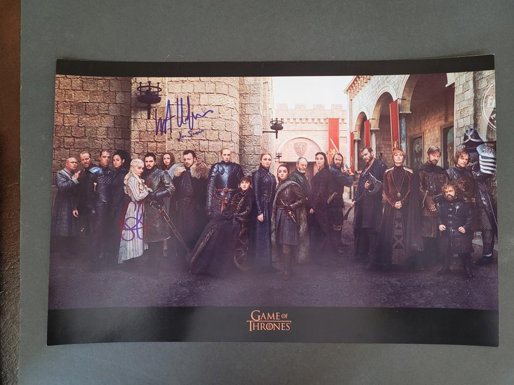 Game of Thrones signed 11x17 print (1 of 1)