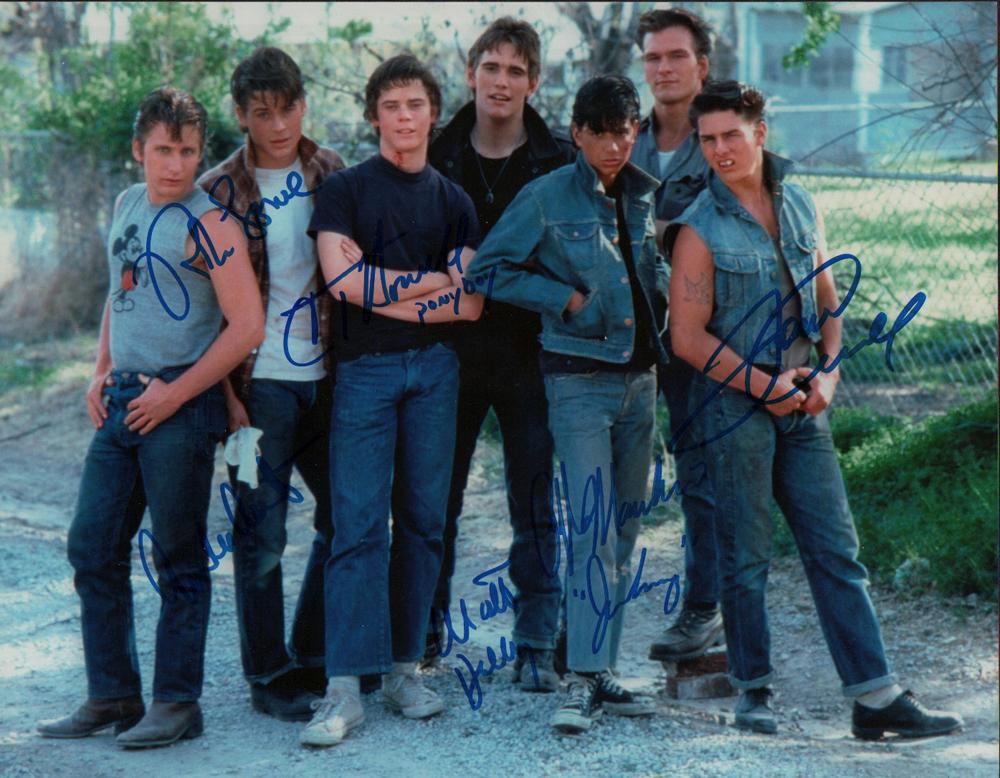 Outsiders cast signed 11x14 (1 of 1)