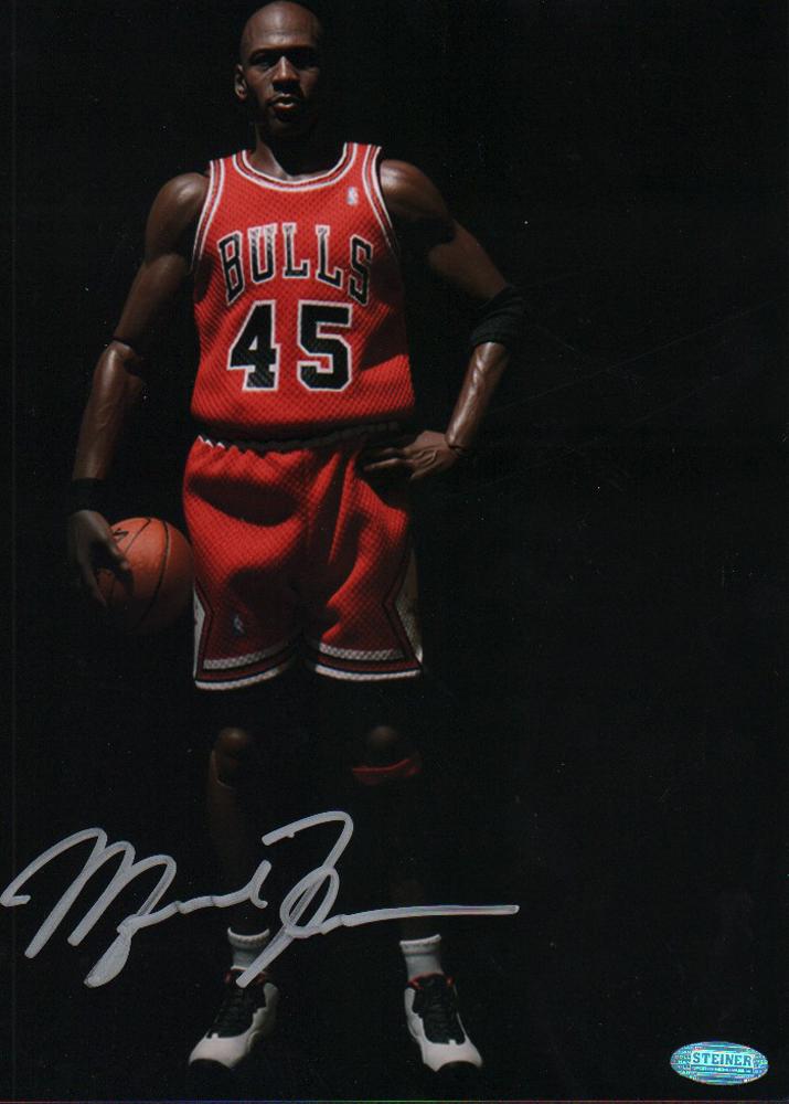 Michael Jordan 8x10 signed: A color signed 8x10 of the GOAT himself with Steiner hologram in addition to our COA