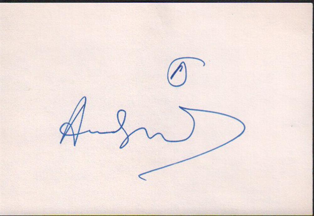 Andy Warhol signed card (1 of 1)