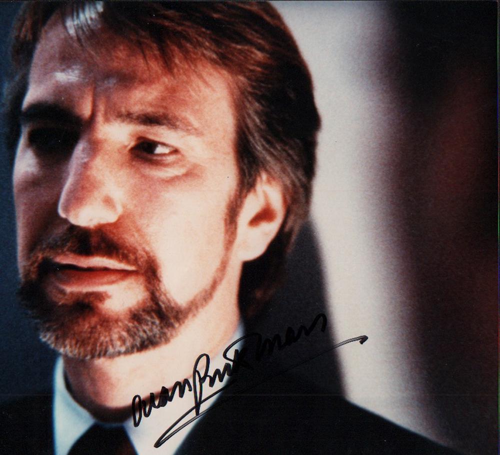 Alan Rickman signed photograph (1 of 1)