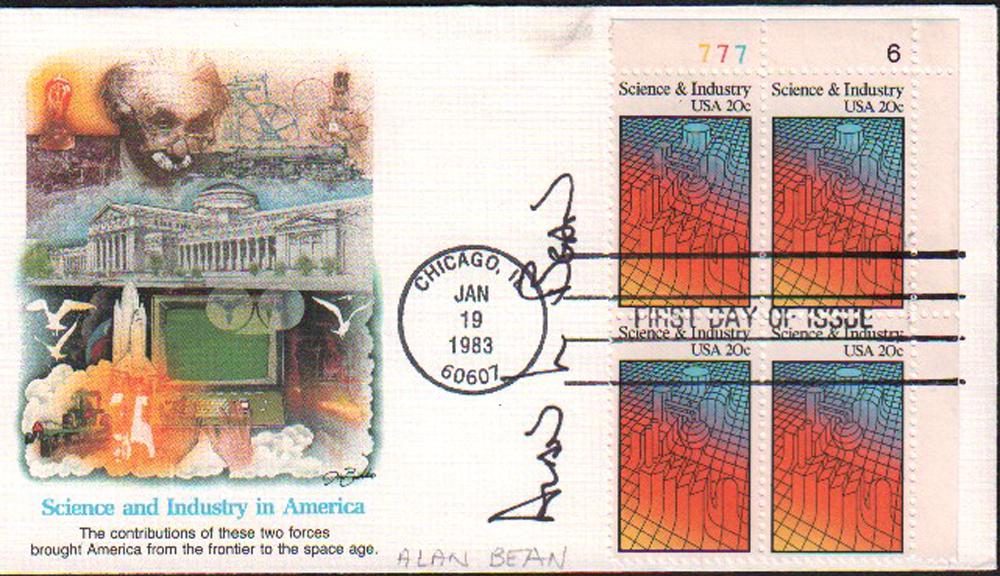 Alan Bean signed FDC (1 of 1)