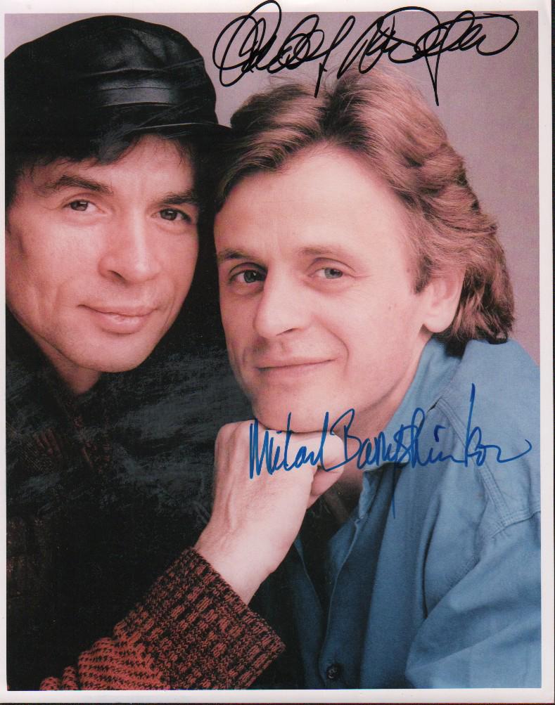 Rudolf Nureyev Mikhail Baryshnikov Signed 8x10: A rare signed 8x10 by both dance legends with COA