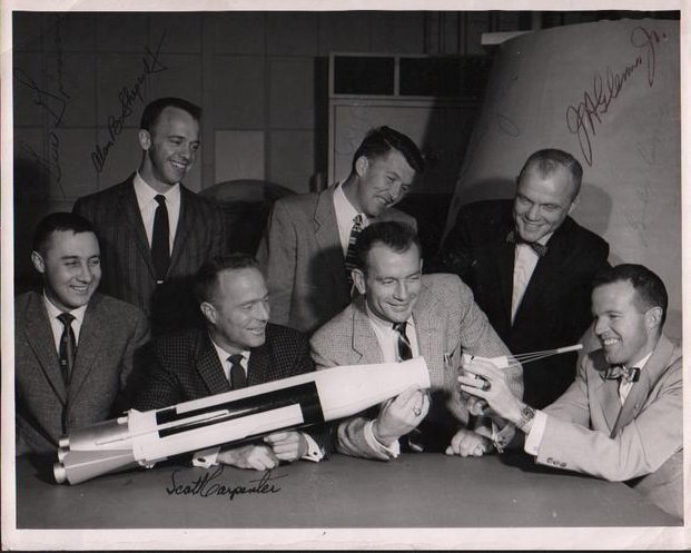 Mercury Seven astronauts signed (1 of 1)