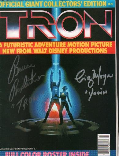 Tron magazine signed by cast (1 of 1)