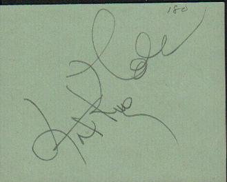 Nat King Cole signature (1 of 1)